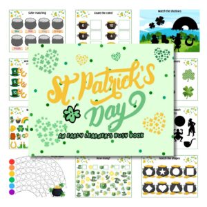 Cover image for green St. Patrick's Day busy book
