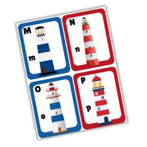 Lighthouse matching flashcards