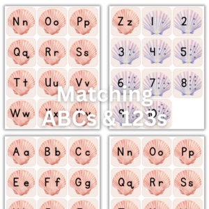 Beach Finds Basket - matching ABCs