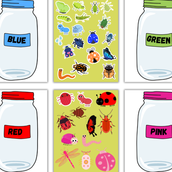 Bug Color Matching Busy Activity - Digital Bakerie Shop