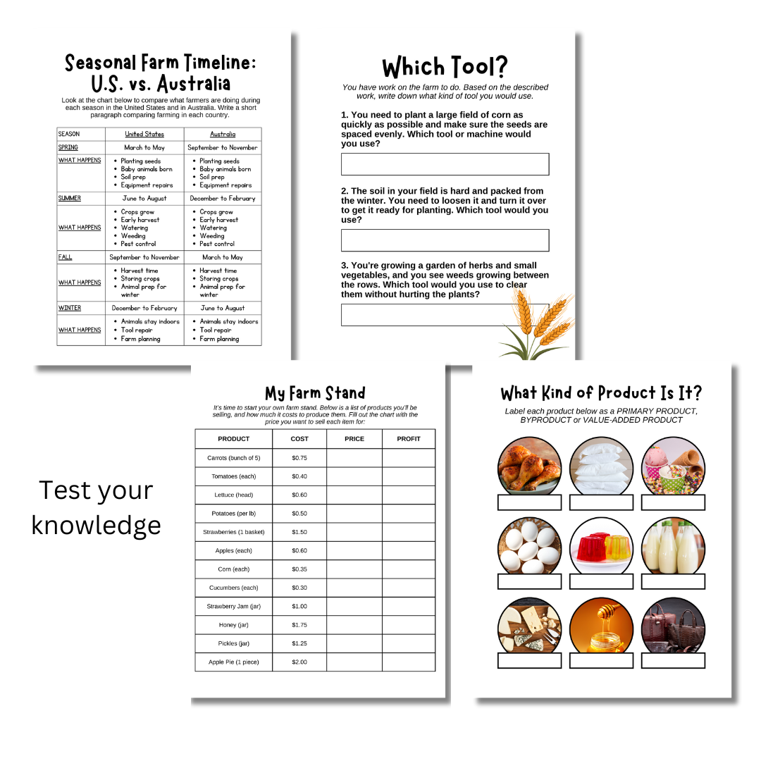 Farm Unit Study (Grades 4 to 6) - Image 4