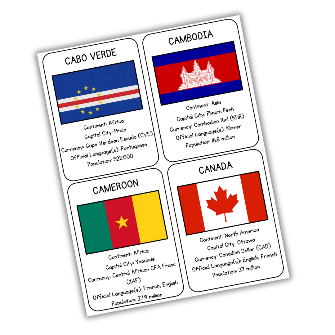 World Country Information Cards - Image 2