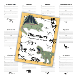 Dino copywork cover