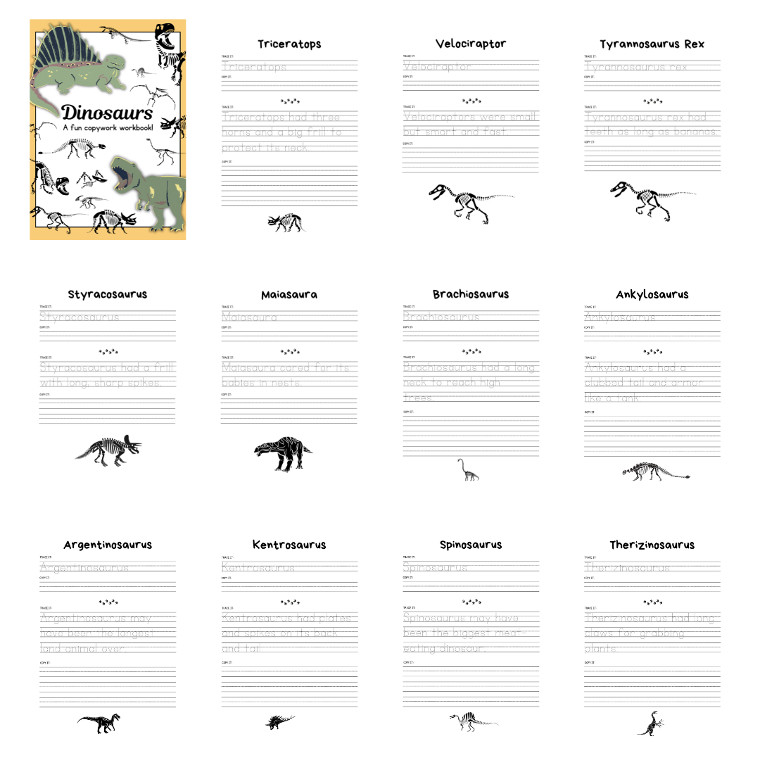 Dino Copywork - Image 3