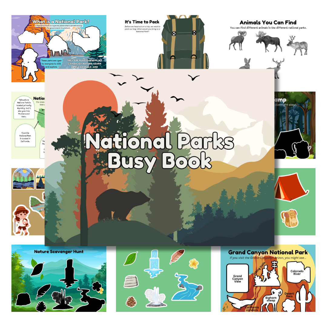 National Park busy book in Green