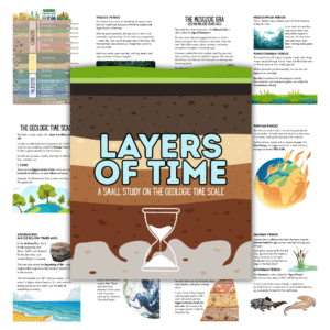 Cover image for layers of time unit study.