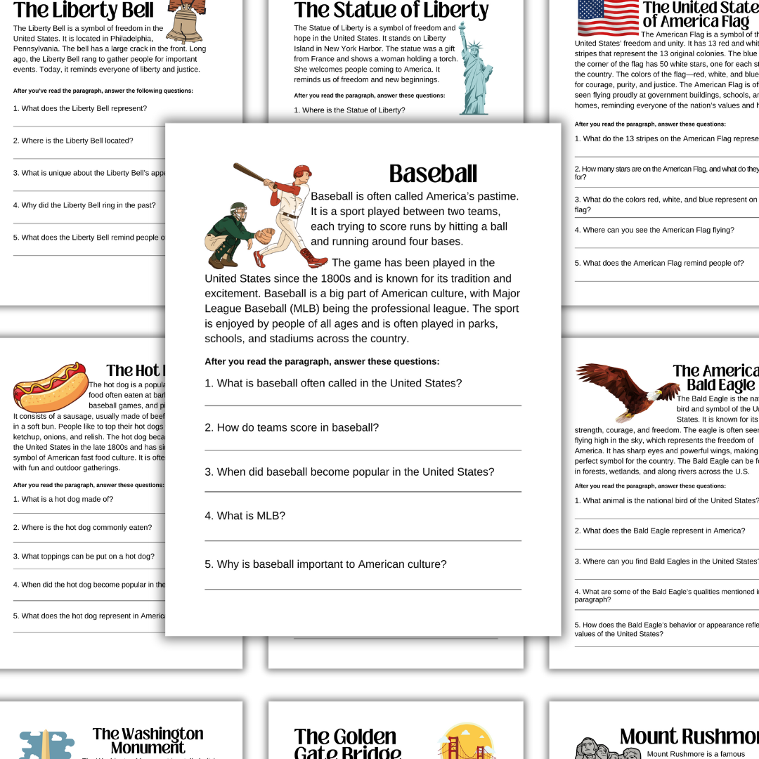 Symbols of America Reading Pack - Image 2