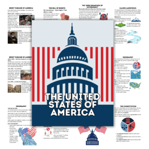 United States of America Study cover in gray
