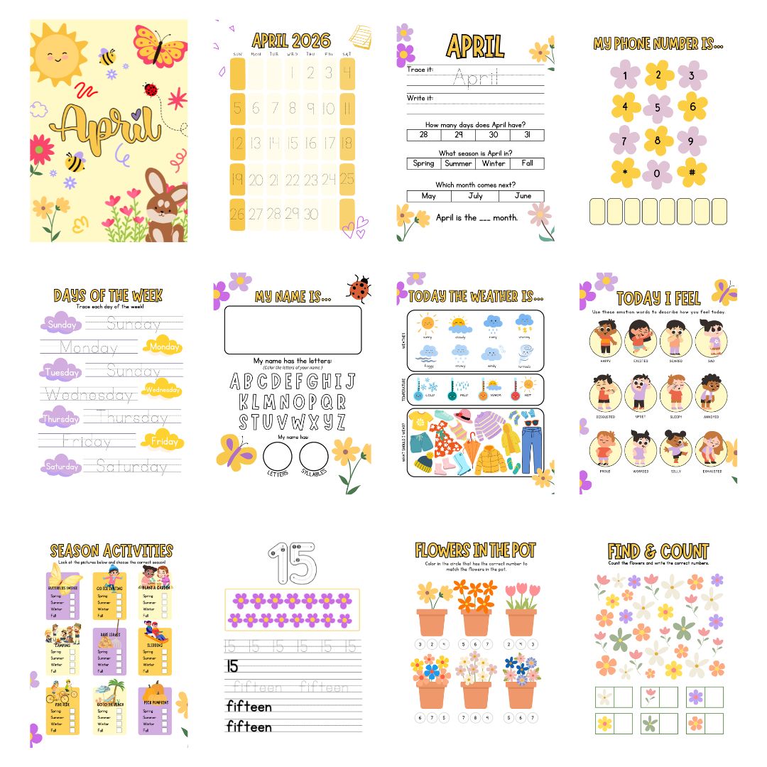 April Preschool Morning Menu - Image 4