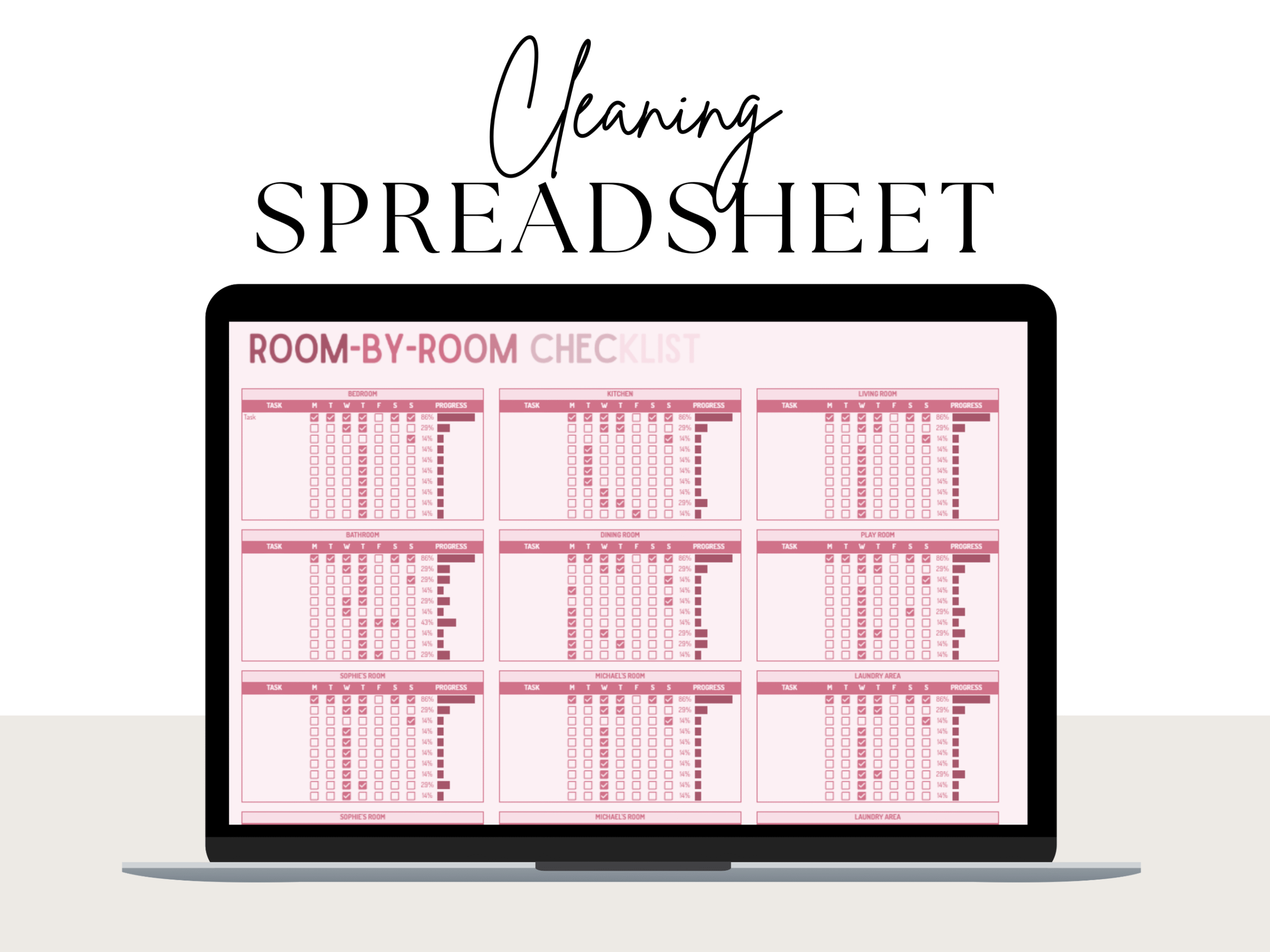 Google Sheet Cleaning Planner - Image 2