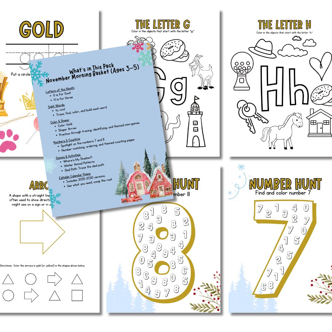 December Preschool Morning Menu - Image 2