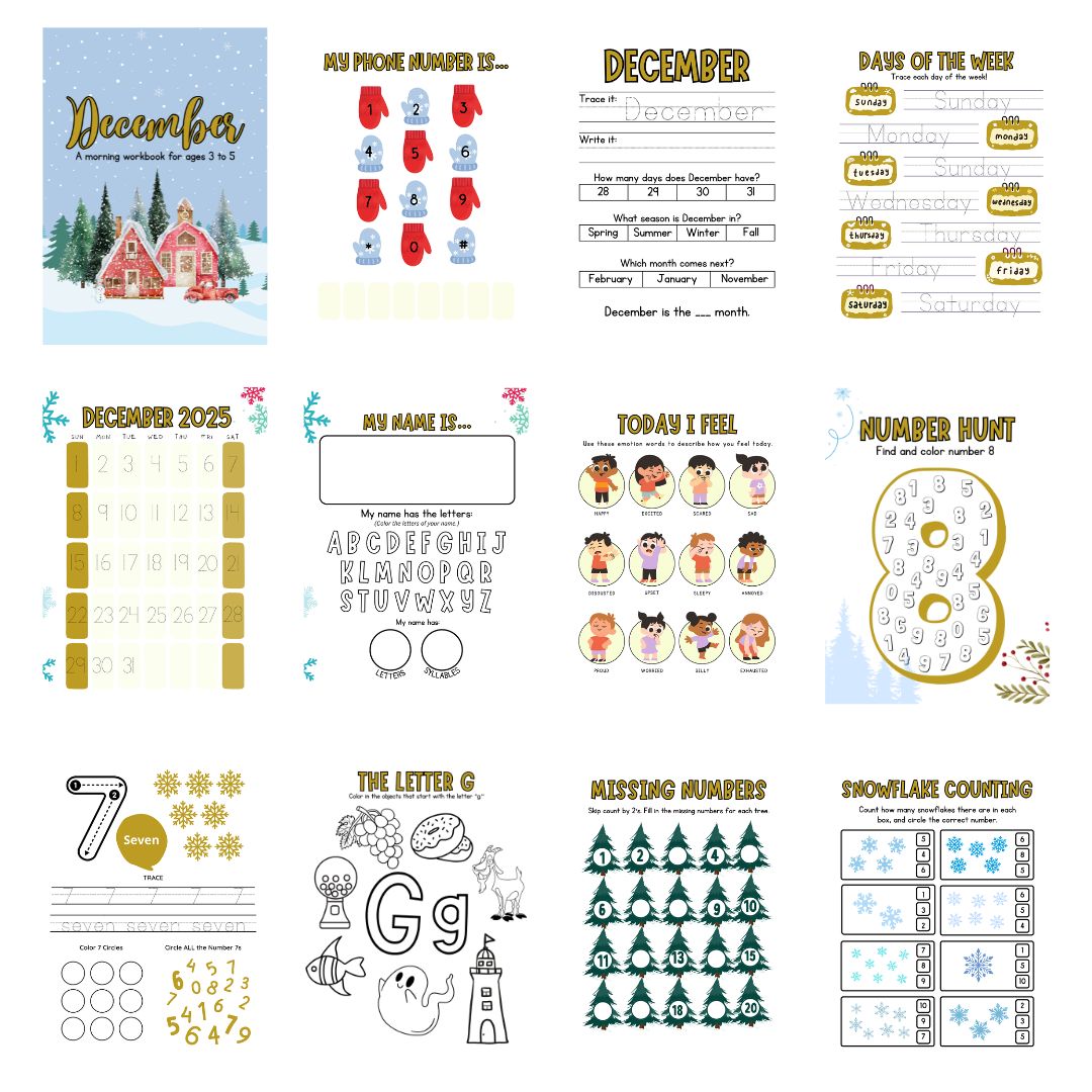 December Preschool Morning Menu - Image 4
