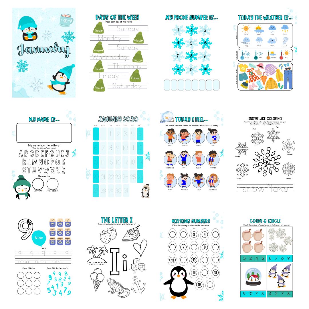 January Preschool Morning Menu - Image 4