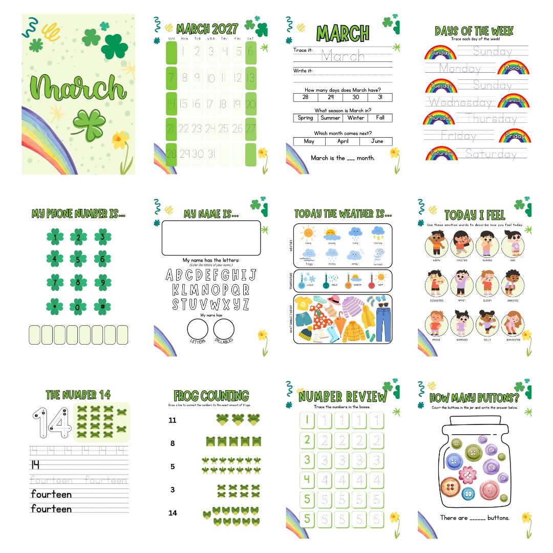 March Preschool Morning Menu - Image 3