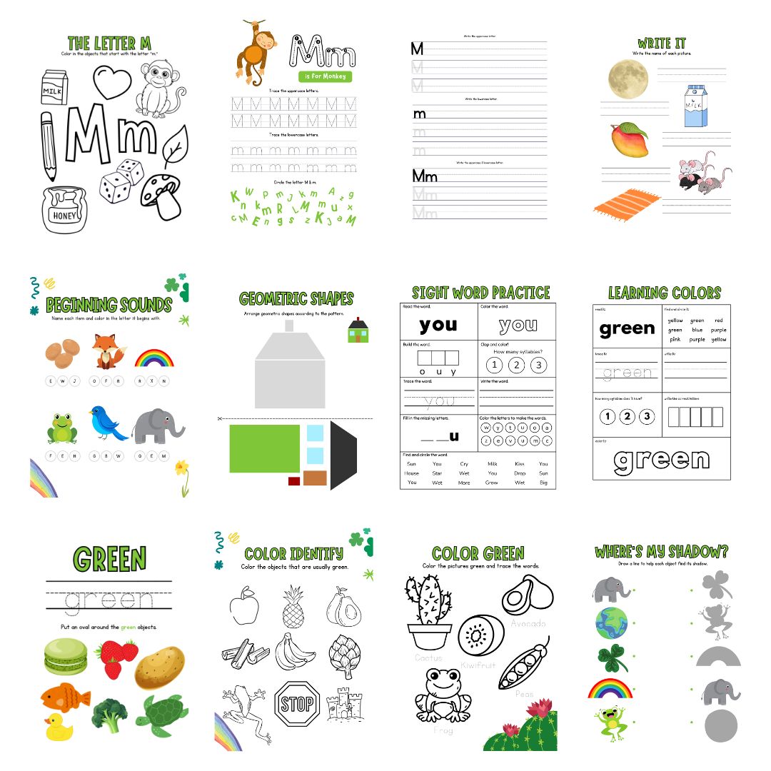 March Preschool Morning Menu - Image 2