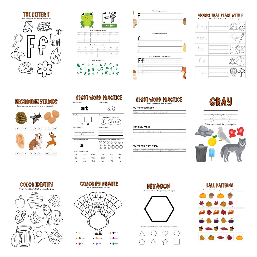 November Preschool Morning Menu - Image 3