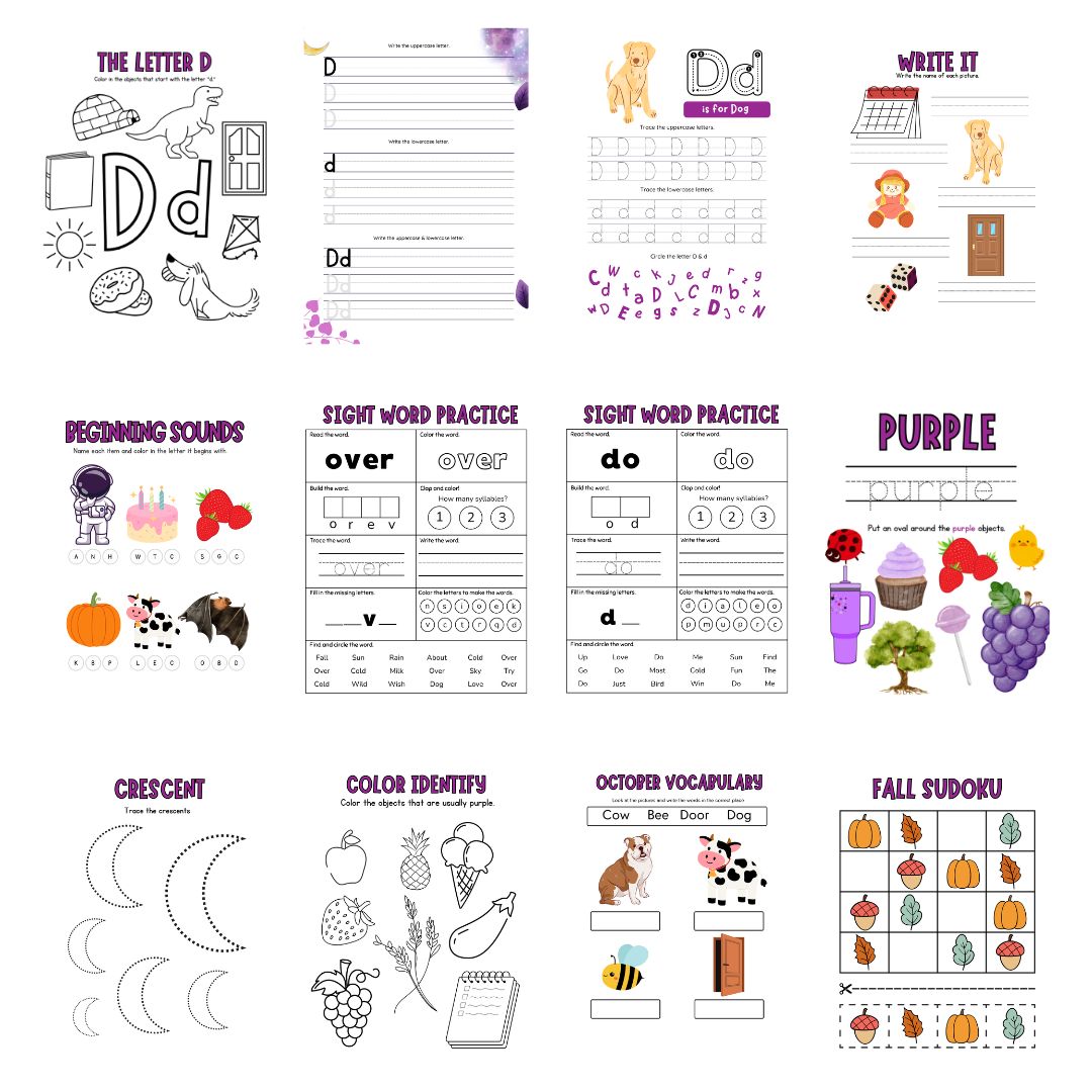 October Preschool Morning Menu - Image 3
