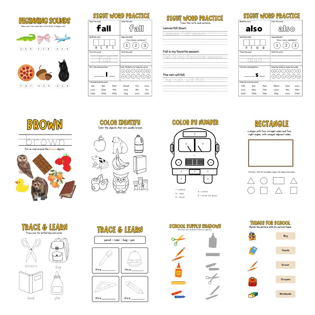 September Preschool Morning Menu - Image 3