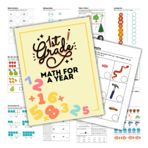 First Grade math worksheet bundle