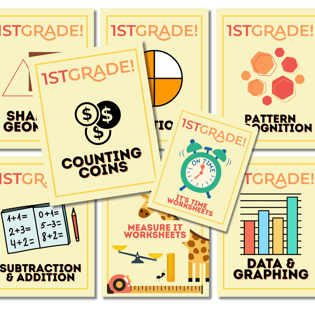 First Grade Math Worksheet Pack - Image 2