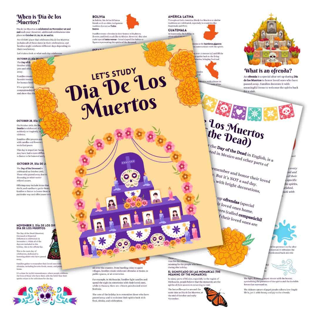 Cover image for Dia de los muertos study (in orange)