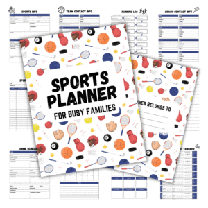 Cover image of the sports planner