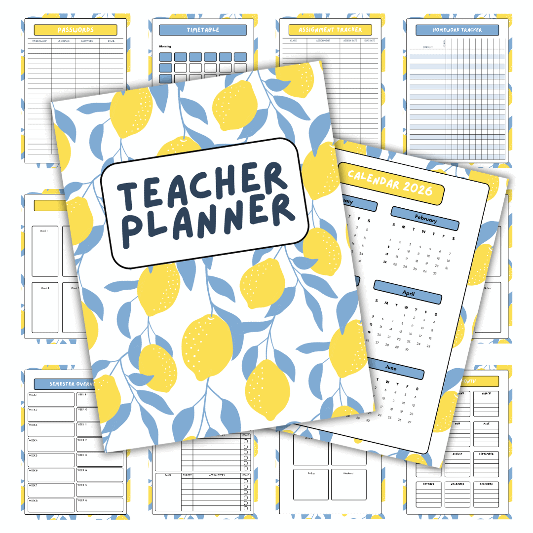 Cover image for teacher planner