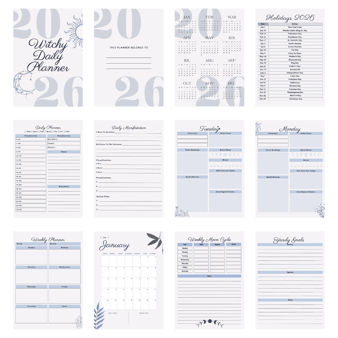 2026 Witch Daily Planner - Image 3