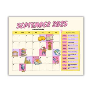 Cover image for September Learning calendar