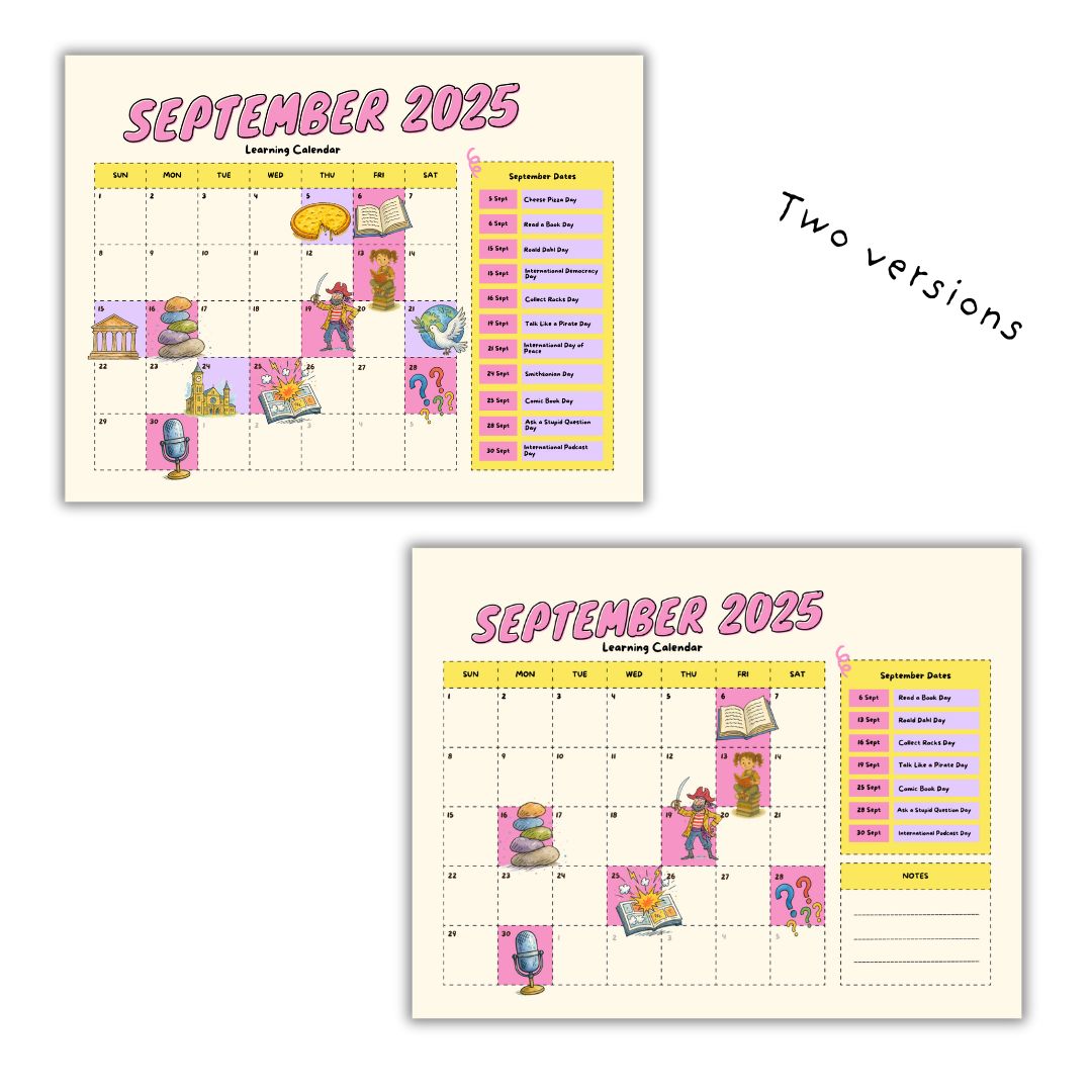 September Learning Calendar - Image 2