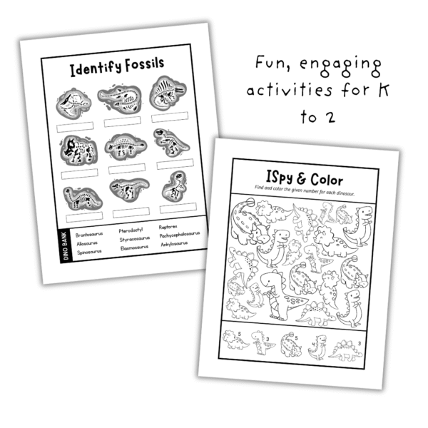 Dinosaurs No Prep Pack - Digital Bakerie Shop