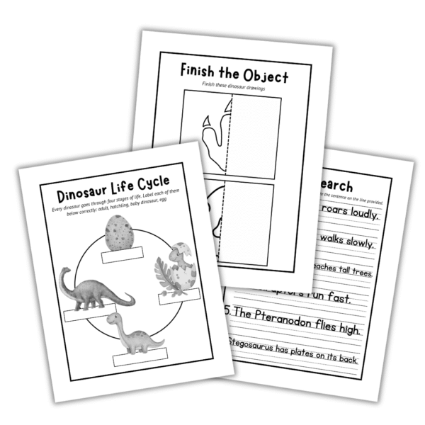 Dinosaurs No Prep Pack - Digital Bakerie Shop