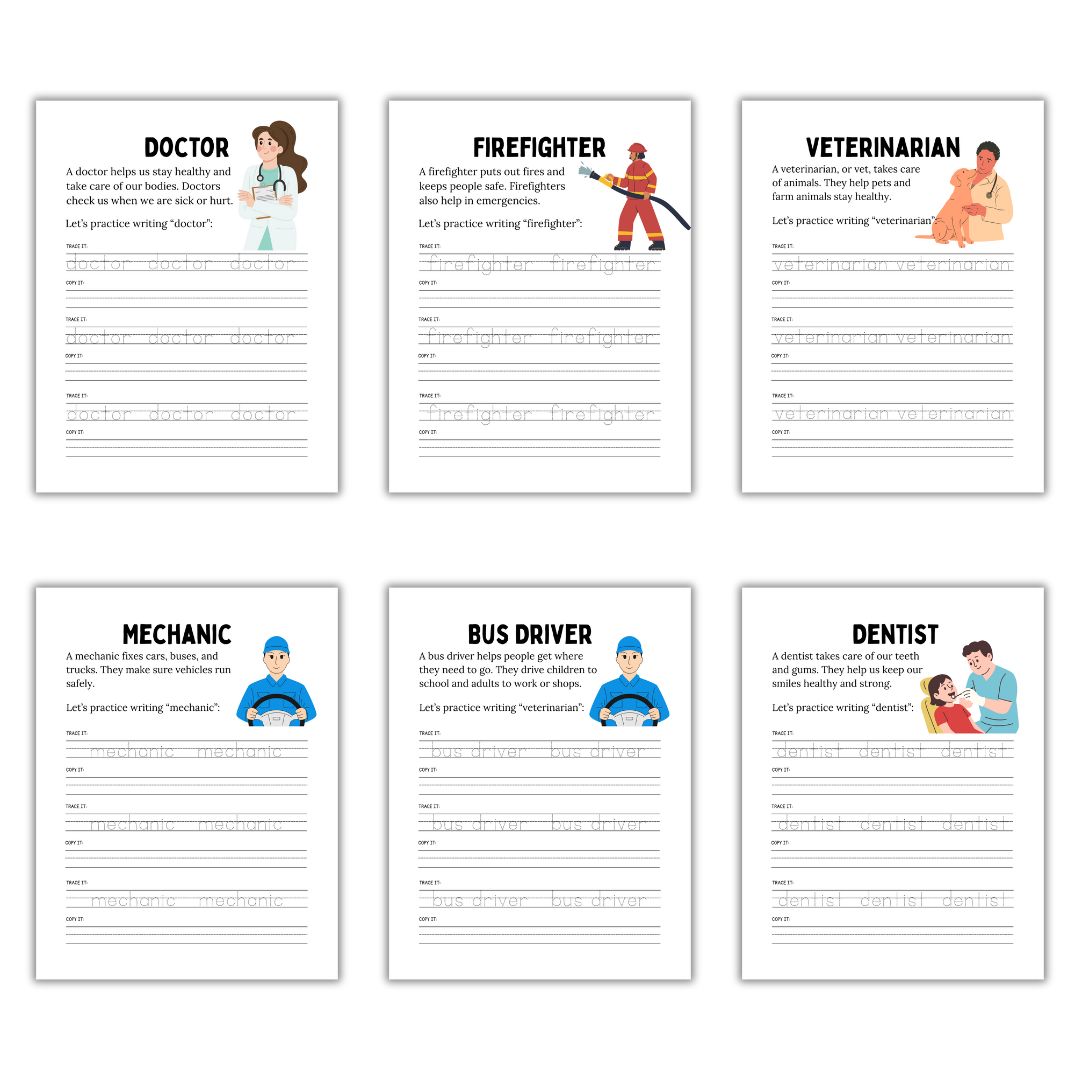 Community Helpers Workbook - Image 2