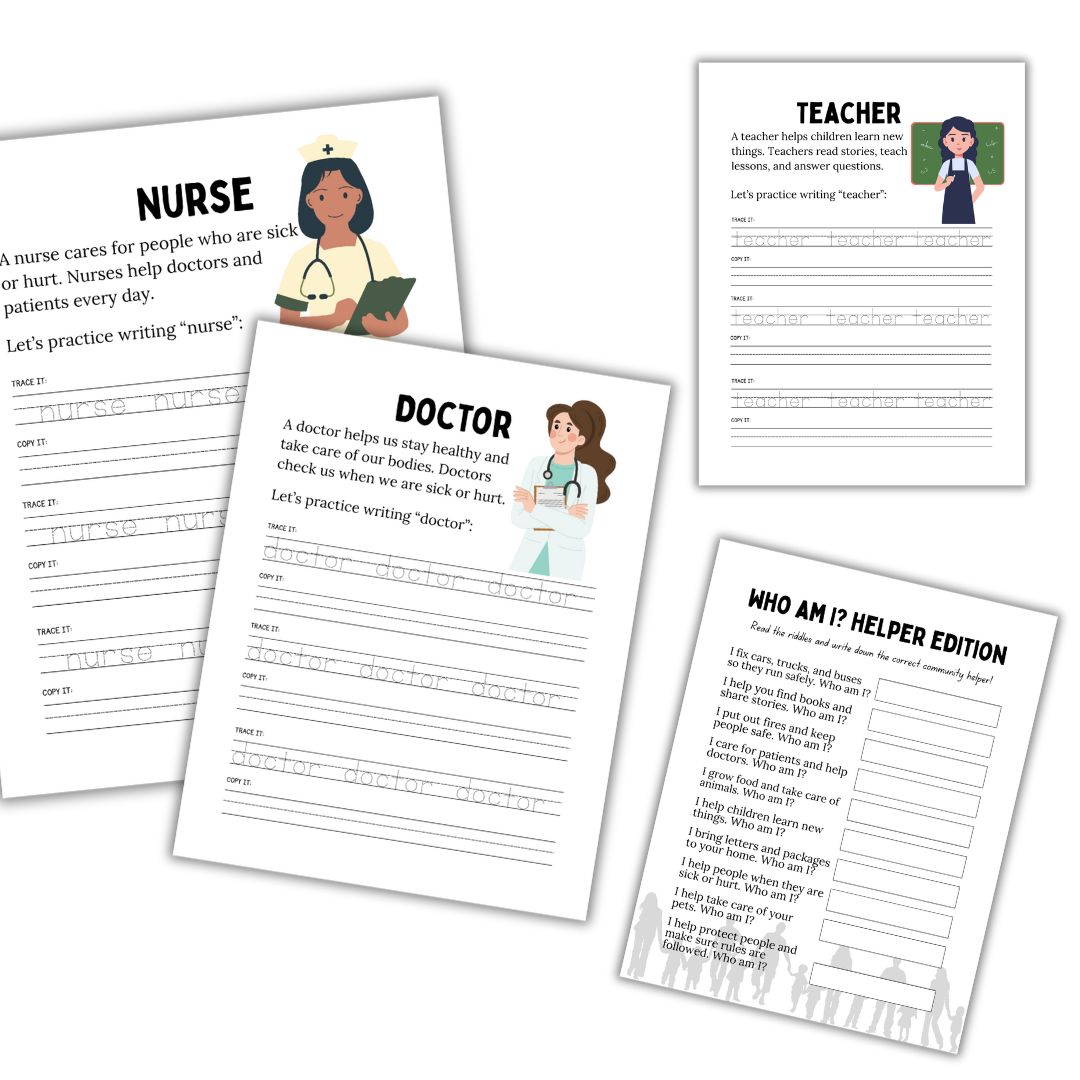Community Helpers Workbook - Image 3