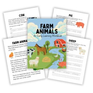 Cover image for farm animals tracing