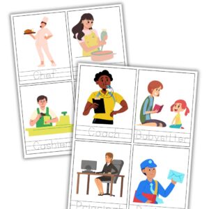 Community helper tracing cards