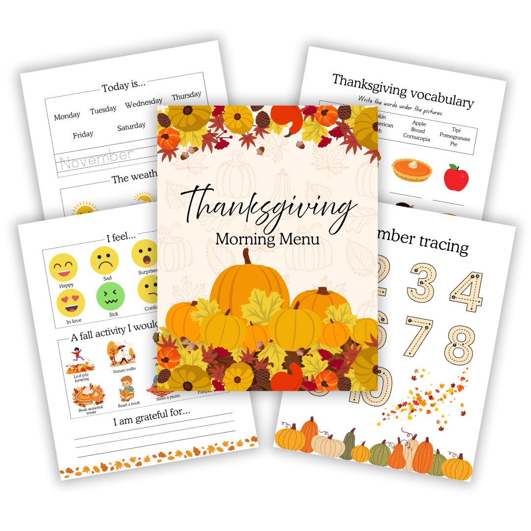 Cover image for Thanksgiving Morning Menu.