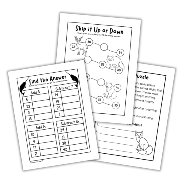 Arctic Animals No Prep Pack - Digital Bakerie Shop