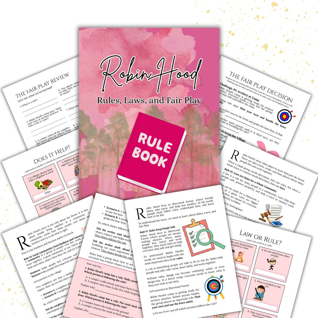 Cover image for Robin Hood: Rules, Laws & Fair Play study in pink