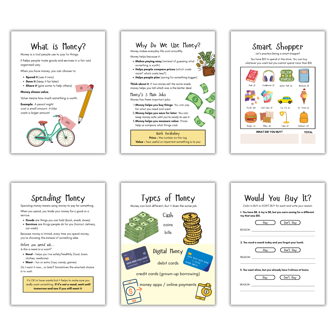 Money & Budgeting for Kids Study - Image 2